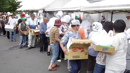 福島県郡山市へ炊き出しに行ってきました。