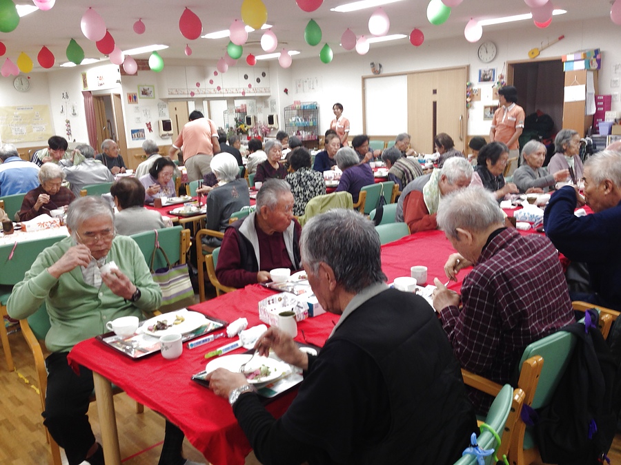老人ホーム慰労料理会2015