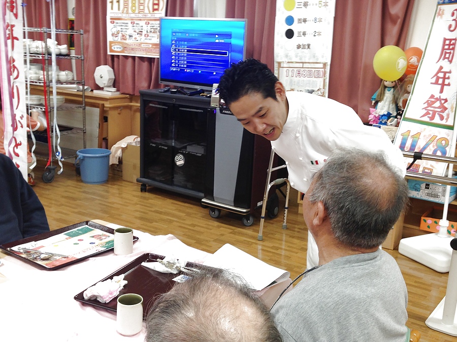 老人ホーム慰労料理会2015